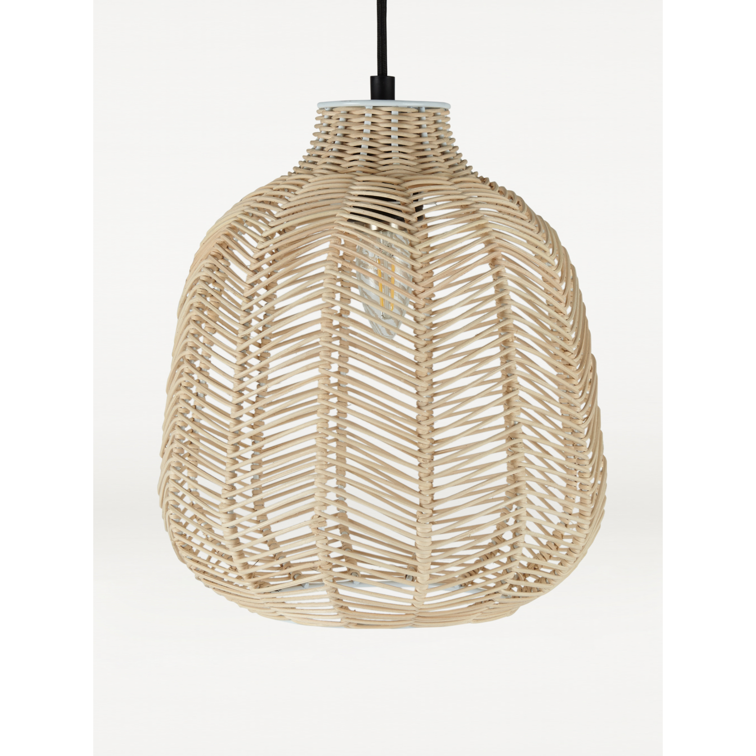 George Natural Rattan Wicker Shade