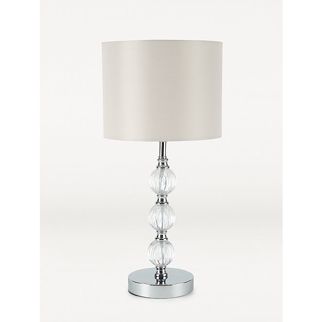 Mink Stacked Ball Table Lamp Home, Clear Glass Stacked Ball Floor Lamp