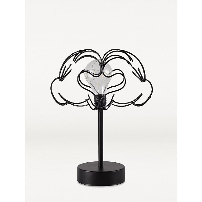 Black Disney Mickey Mouse Wire Hands, Disney Table Lamp Uk