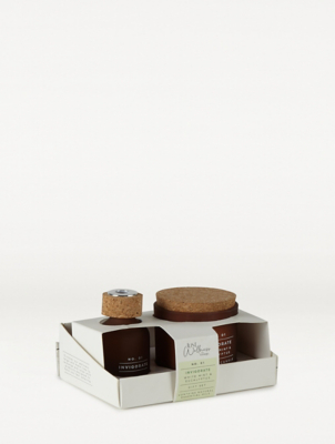 Just Wellness Mint & Eucalyptus Glass Candle & Reed Gift Set Home