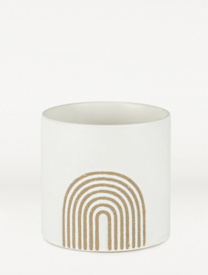 White Rainbow Planter Home at ASDA
