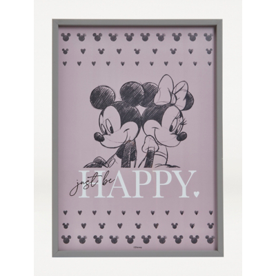 Disney Mickey and Minnie A3 Framed Print