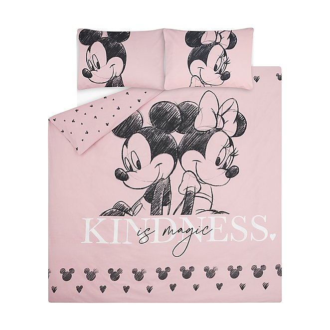 Pink Mickey And Minnie Mouse Reversible, Minnie Mouse Bedding Set King Size