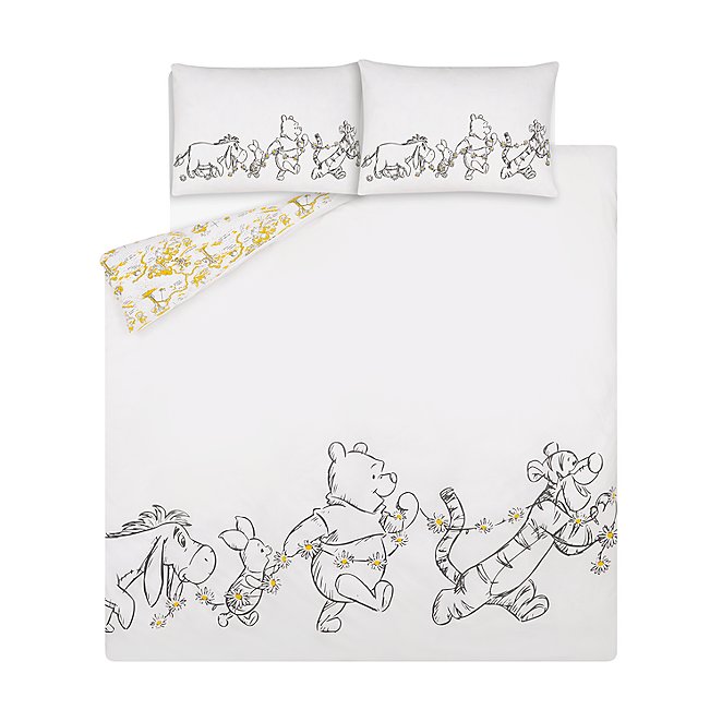 Winnie The Pooh Easy Care Reversible, King Size Bedding Set Asda