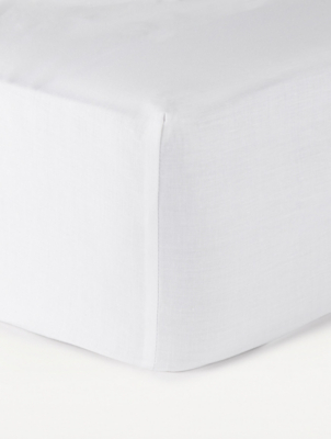 Just Wellness White Stay Fresh Antibacterial Fitted Sheet Home