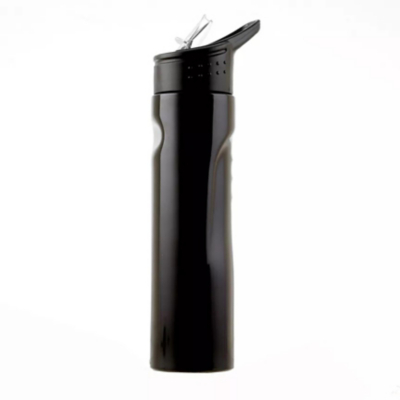 Black Stainless Steel Sipper Bottle Home at ASDA