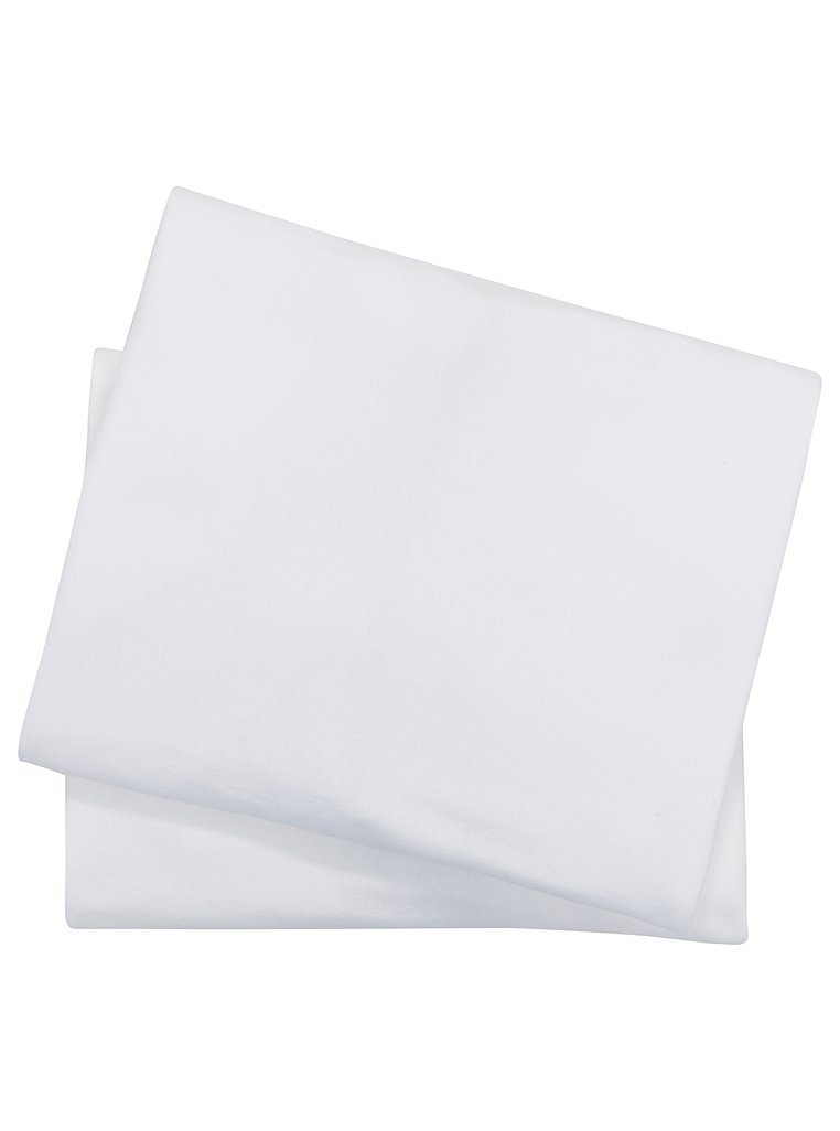 White Fitted Travel Cot Sheet 2 Pack | Baby | George at ASDA