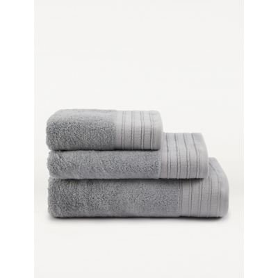 George Unisex Grey Just Wellness Bamboo Towel Range Bath Towel