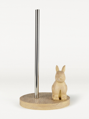 Natural Bunny Toilet Roll Holder Home at ASDA