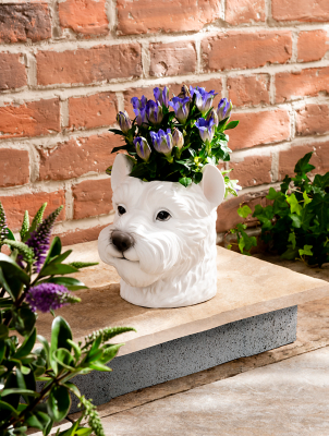 dog planters outdoor