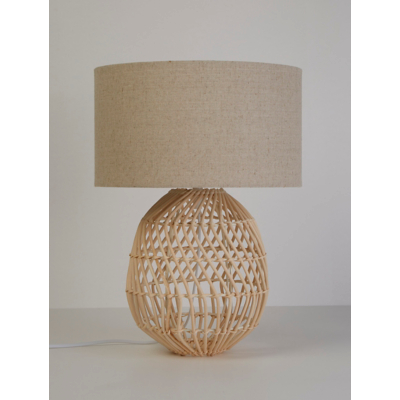 George Natural Lc Wicker Table Lamp Size 7