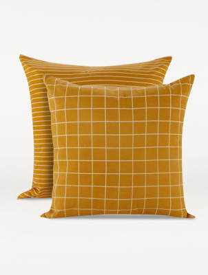 large patterned cushions