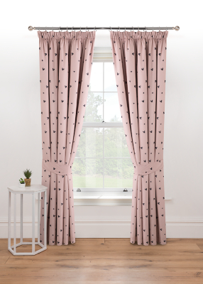 Pink Disney Minnie Mouse Blackout Curtains Home at ASDA