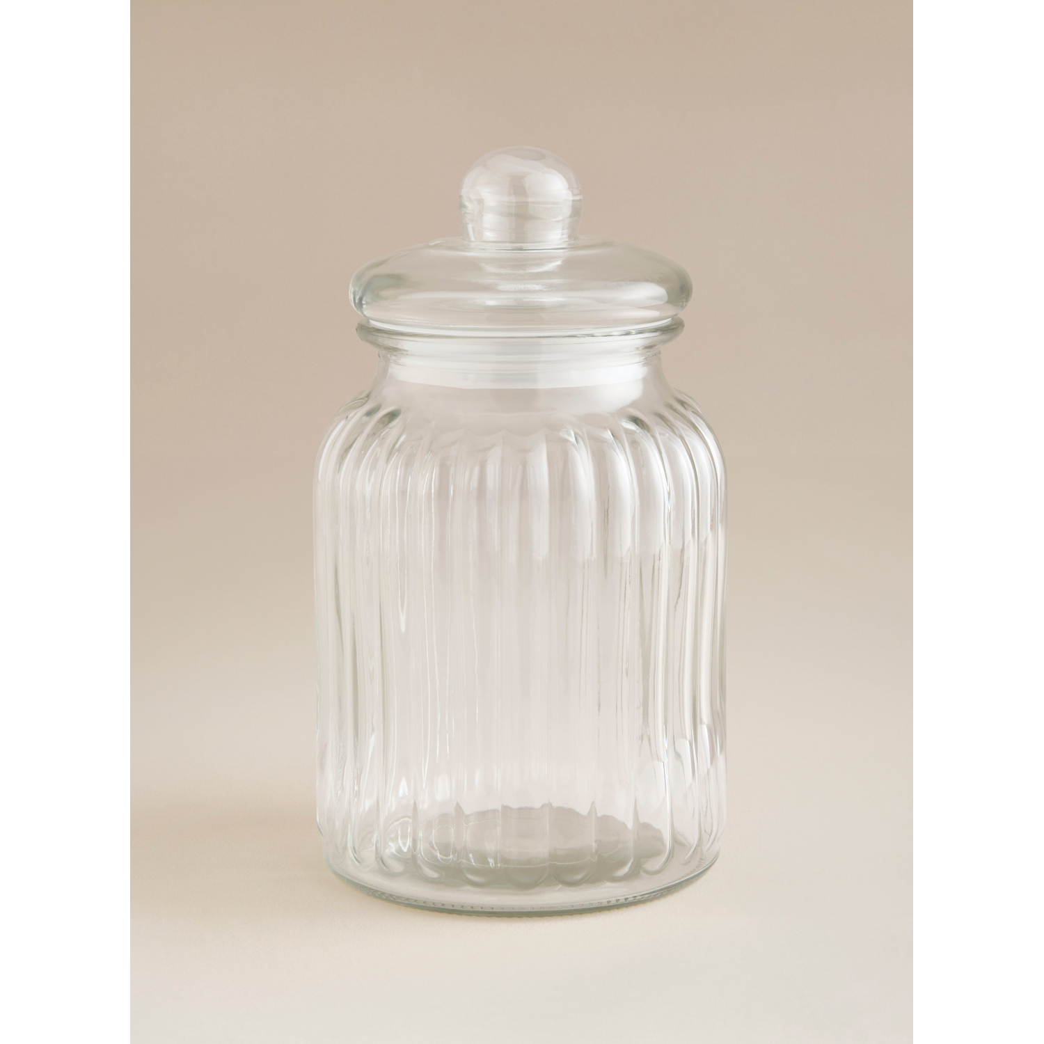 George Clear Glass Biscuit Jar