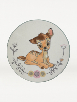 Disney Bambi Graphic Circle Rug Home at ASDA