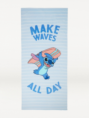 Disney Lilo And Stitch Make Waves All Day Beach Towel Home