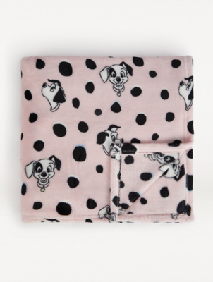 Disney 101 Dalmatians Fleece Blanket Home at ASDA