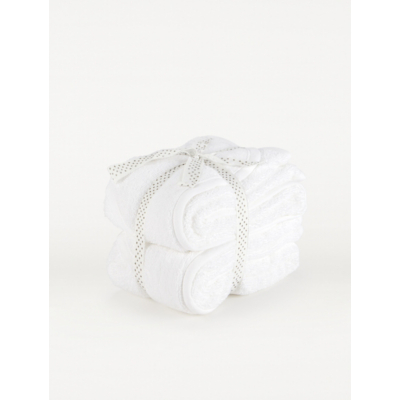 George Home 2 Pack White Hooded Towels
