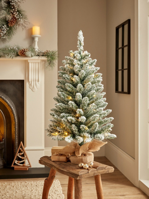 3ft Pre-Lit Snowy Christmass Tree | Christmas | George At ASDA