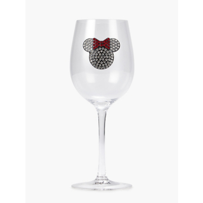 George Disney Minnie Mouse Gem Large Glass - Set of 2 - Clear