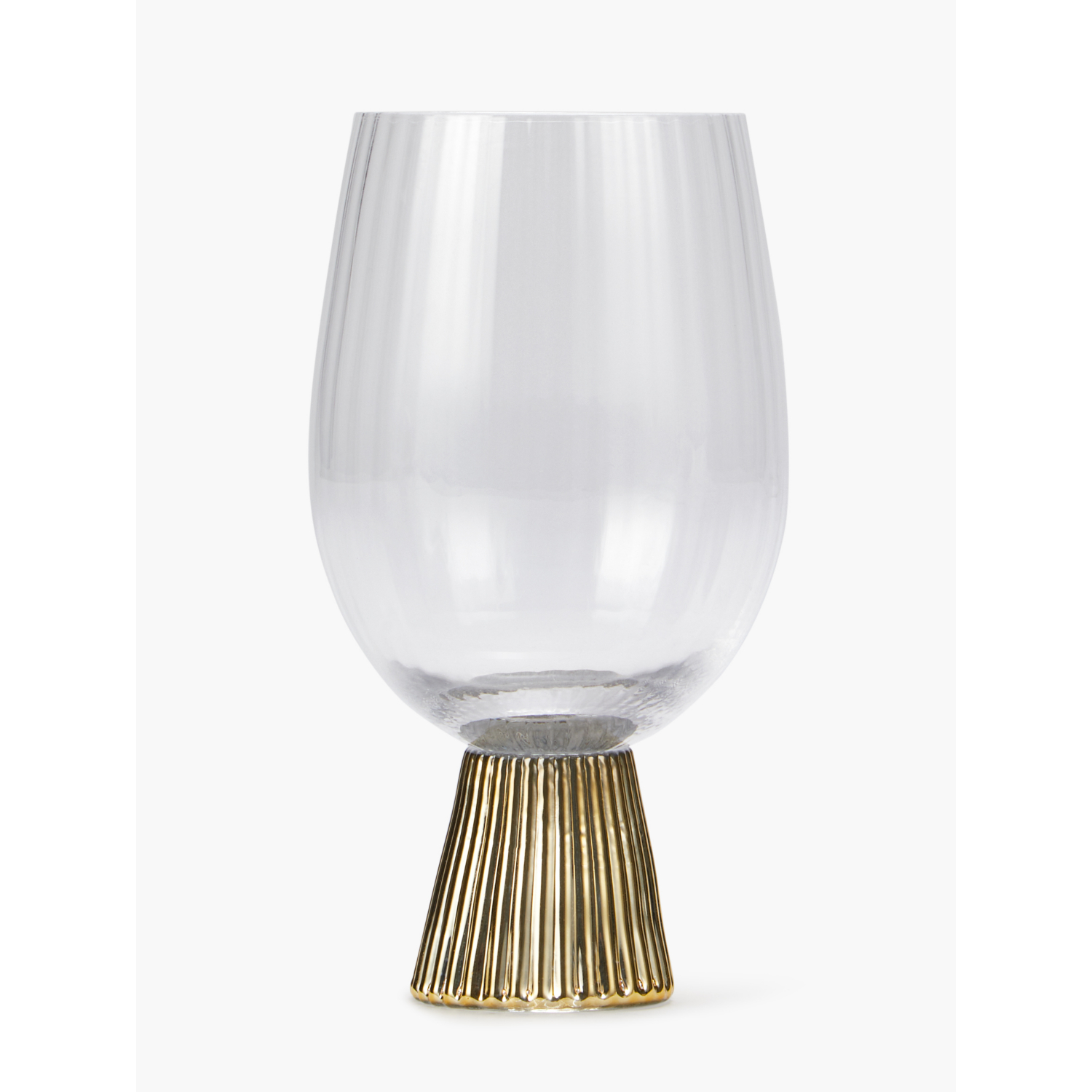 George Gold -Tone Stem Chunky Wine Glass - Set Of 4