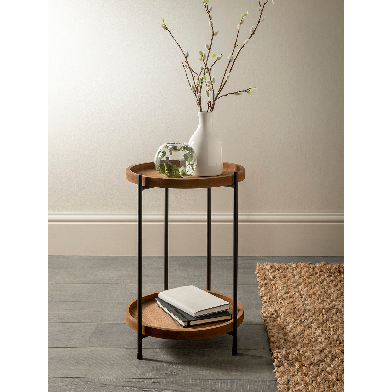 George Brown Wood-Effect 2 Tier Side Table