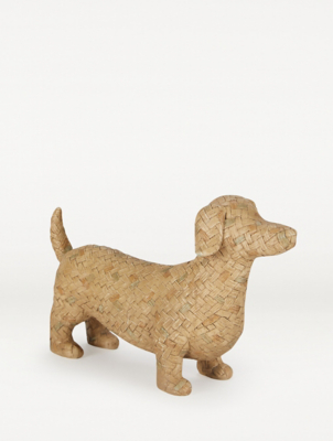 Rattan Effect Sausage Dog Home George At Asda