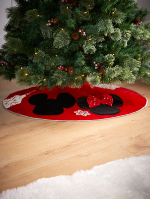 Red Disney Mickey Mouse Christmas Tree Skirt Christmas George At Asda