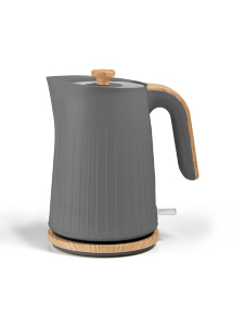 Grey And Wood Textured Scandi Fast Boil Kettle 1.7L