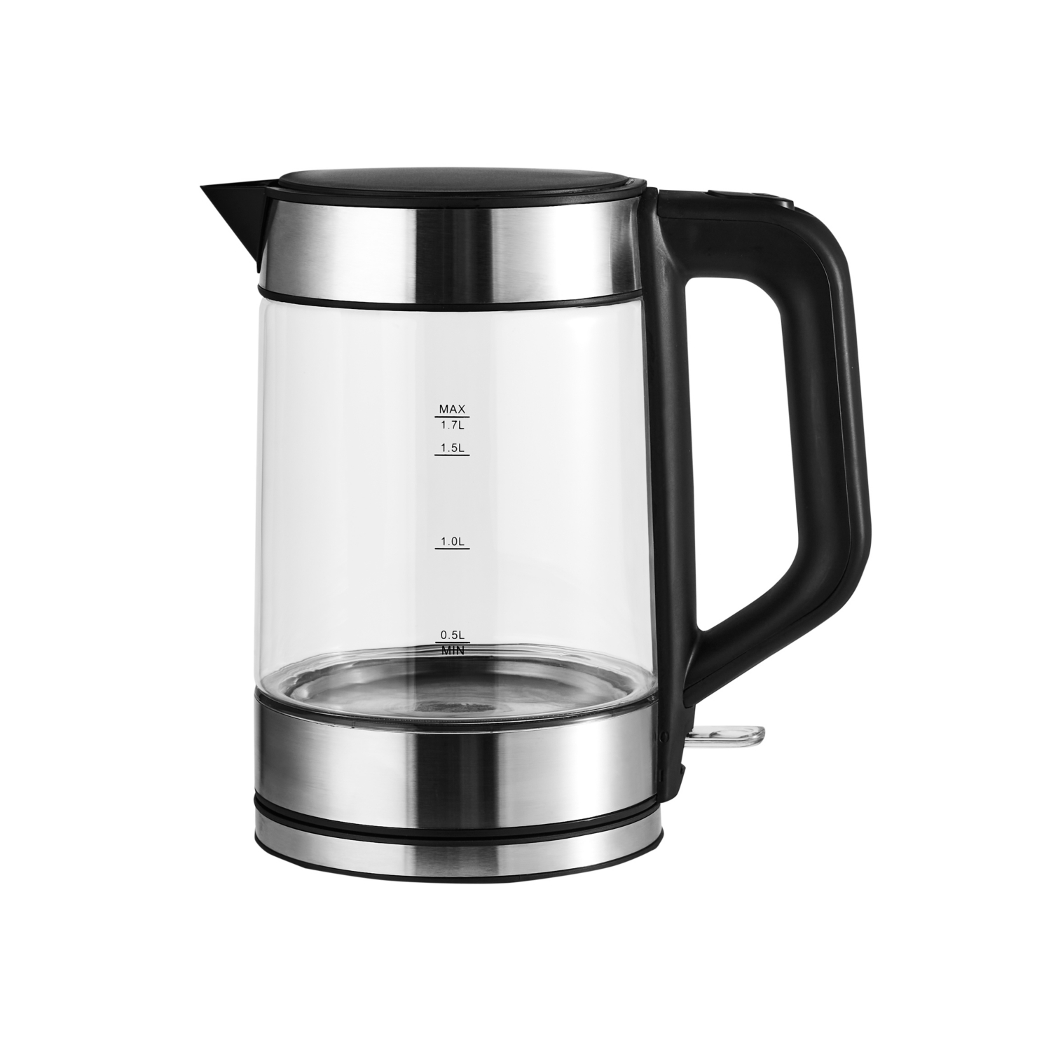 George Silver Glass Fast Boil Kettle 1.7L