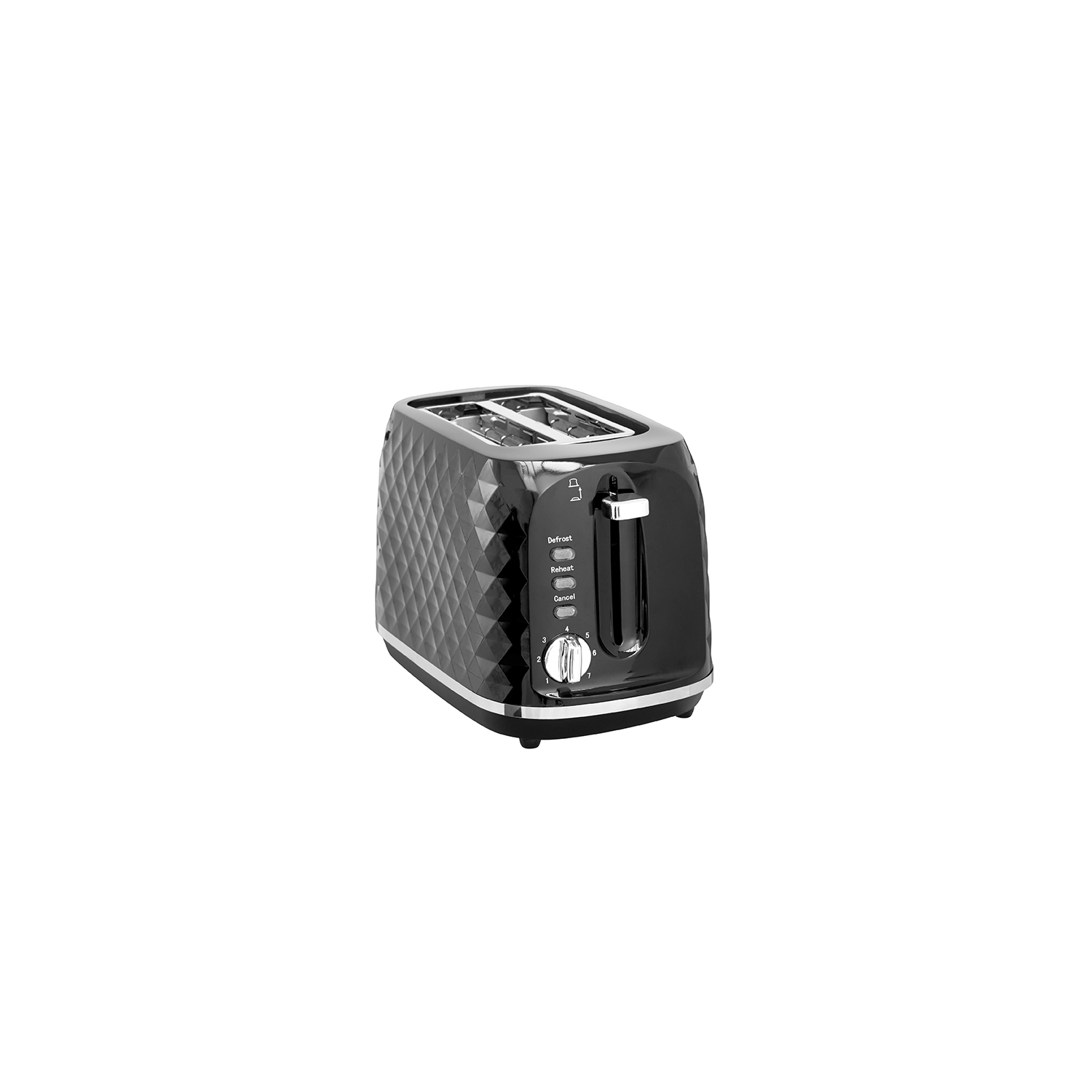 George Black Diamond Textured 2-Slice Toaster