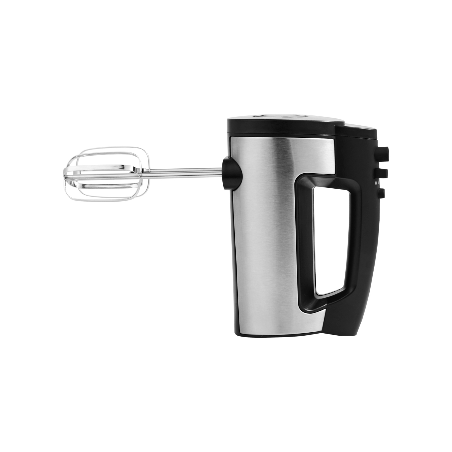 George Silver Stainless Steel Black And Hand Mixer