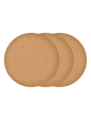 Beige Cork Trivet Set of 3 Home at ASDA