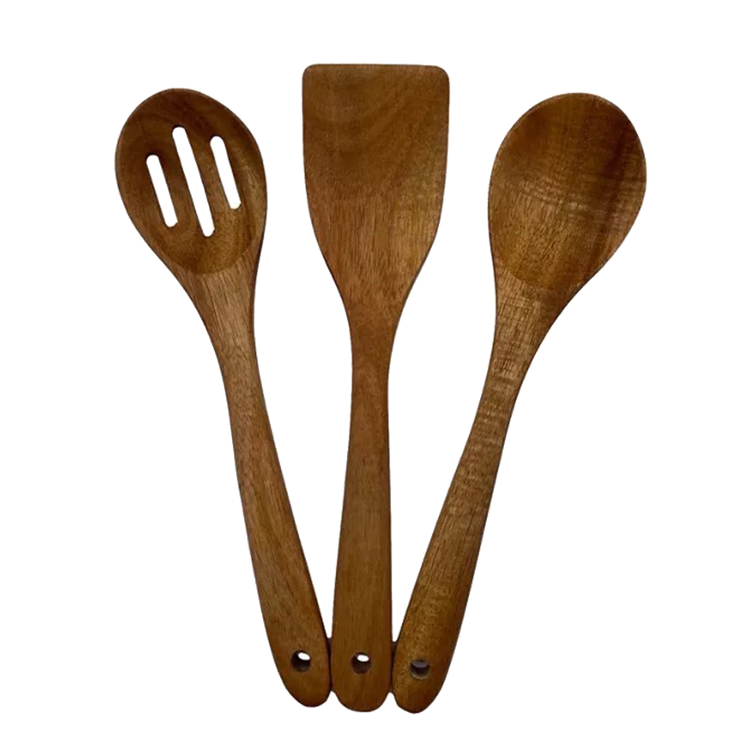 George Brown Acacia Wood Utensils - Set Of 3