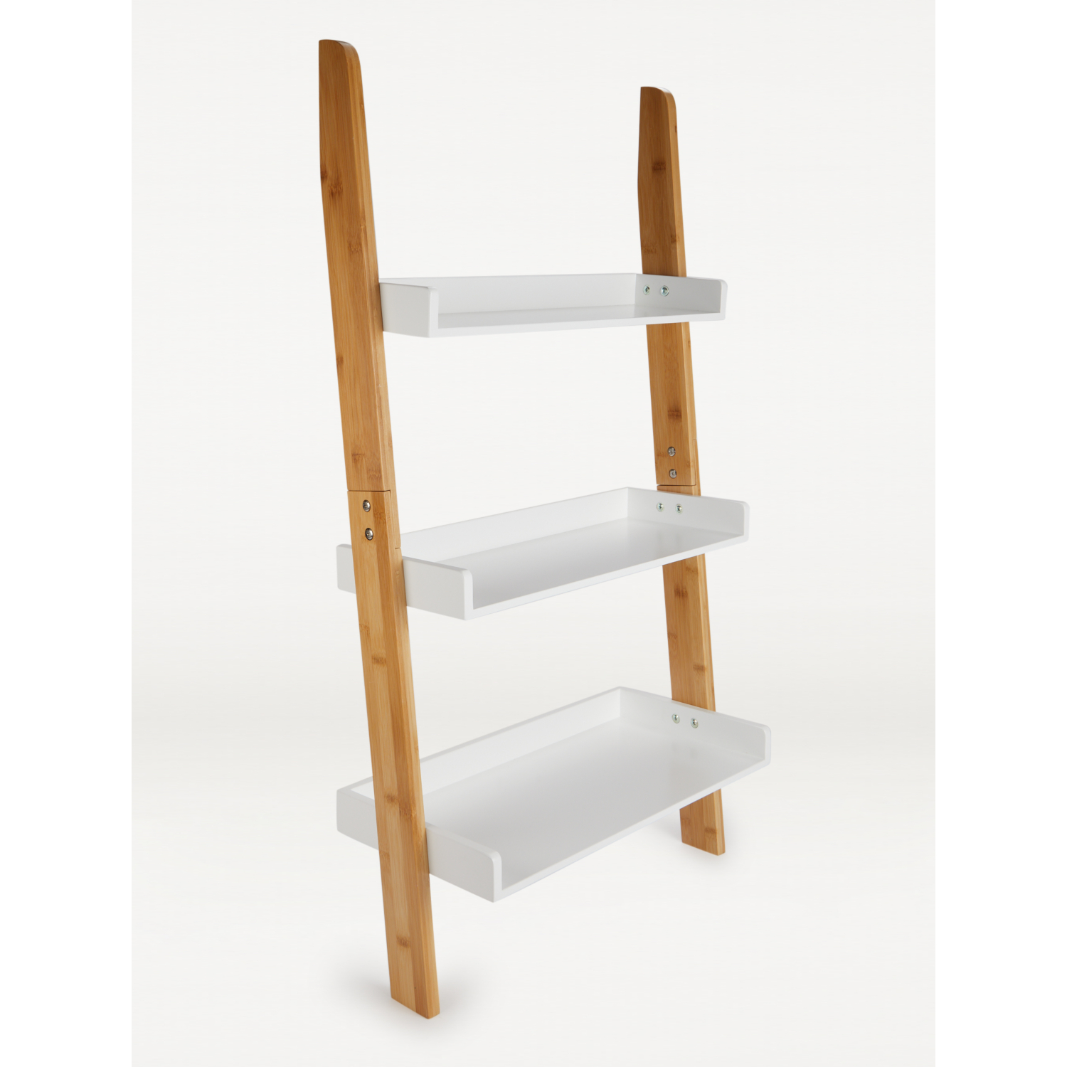 George Natural Bamboo 3 Tier Ladder Shelf