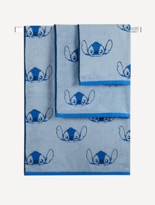 Disney Lilo and Stitch Blue Towel Range Home at ASDA