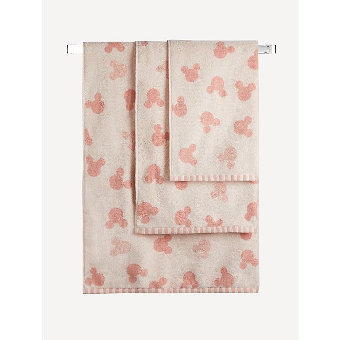Disney Mickey Mouse Pink Blogger Towel, Minnie Mouse Shower Curtain Asda