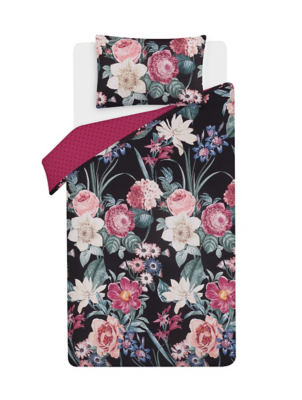 Floral Photo Easycare Reversible Duvet Set Home George At Asda