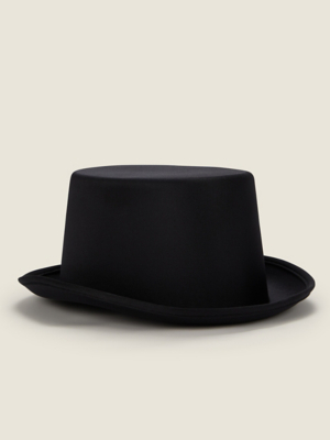 Black Halloween Top Hat Halloween at ASDA