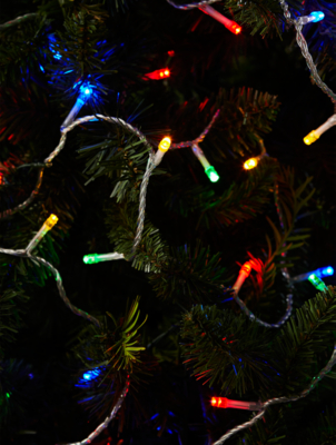 Multi-Coloured LED String Lights on Clear Cable - Various Lengths