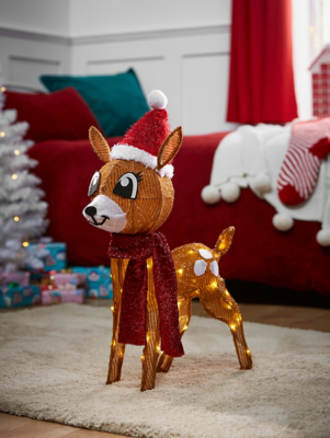 Novelty LightUp Reindeer Christmas at ASDA