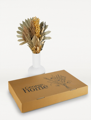 Large Dried Floral Fan Bouquet Home at ASDA