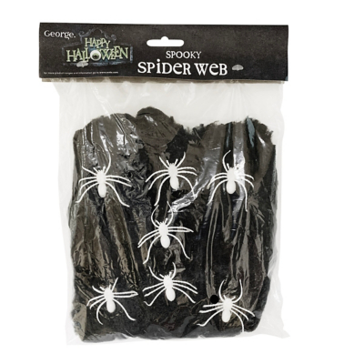 Black Halloween Spooky Spider  Decoration Halloween at ASDA