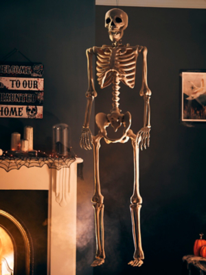 Beige Halloween Hanging Skeleton Halloween at ASDA