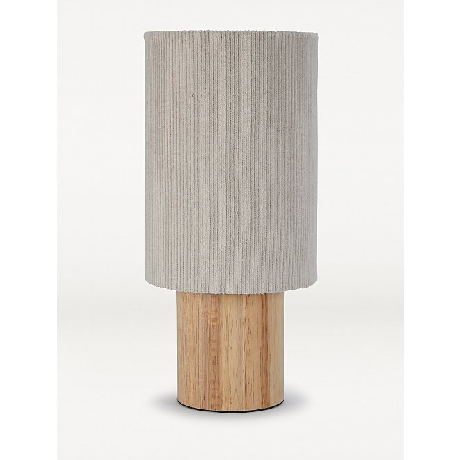 Cream Cord Table Lamp Home George, How Long Should A Table Lamp Cord Be
