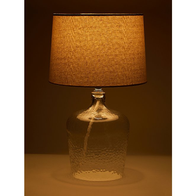Clear Glass Table Lamp Home George, Asda Brown Glass Table Lamp