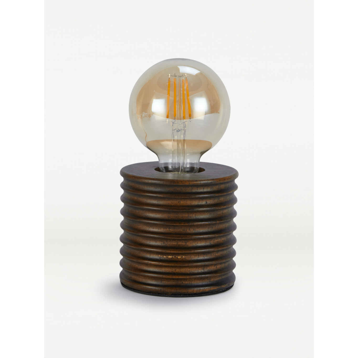 George Brown Wooden Bulb Lamp