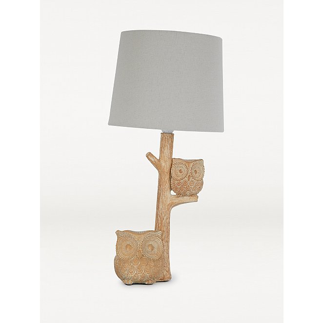 Natural Owl Table Lamp Home George, What Wattage For A Table Lamp