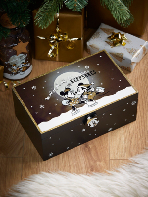 Mickey Minnie Mouse Wooden Christmas Eve Box Christmas George At Asda