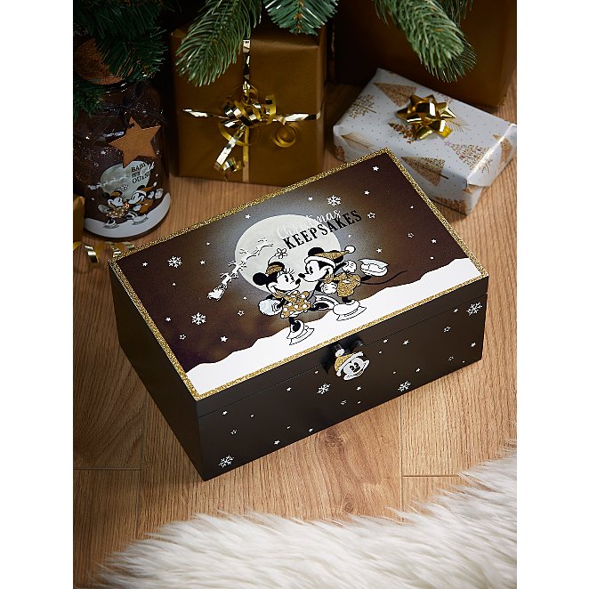 Mickey Minnie Mouse Wooden Christmas Eve Box Christmas George At Asda